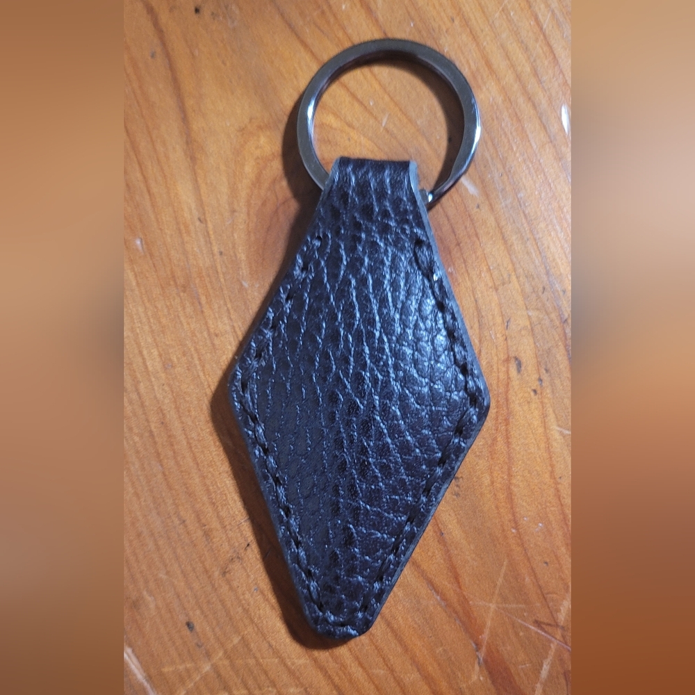 Black Leather Key Fob